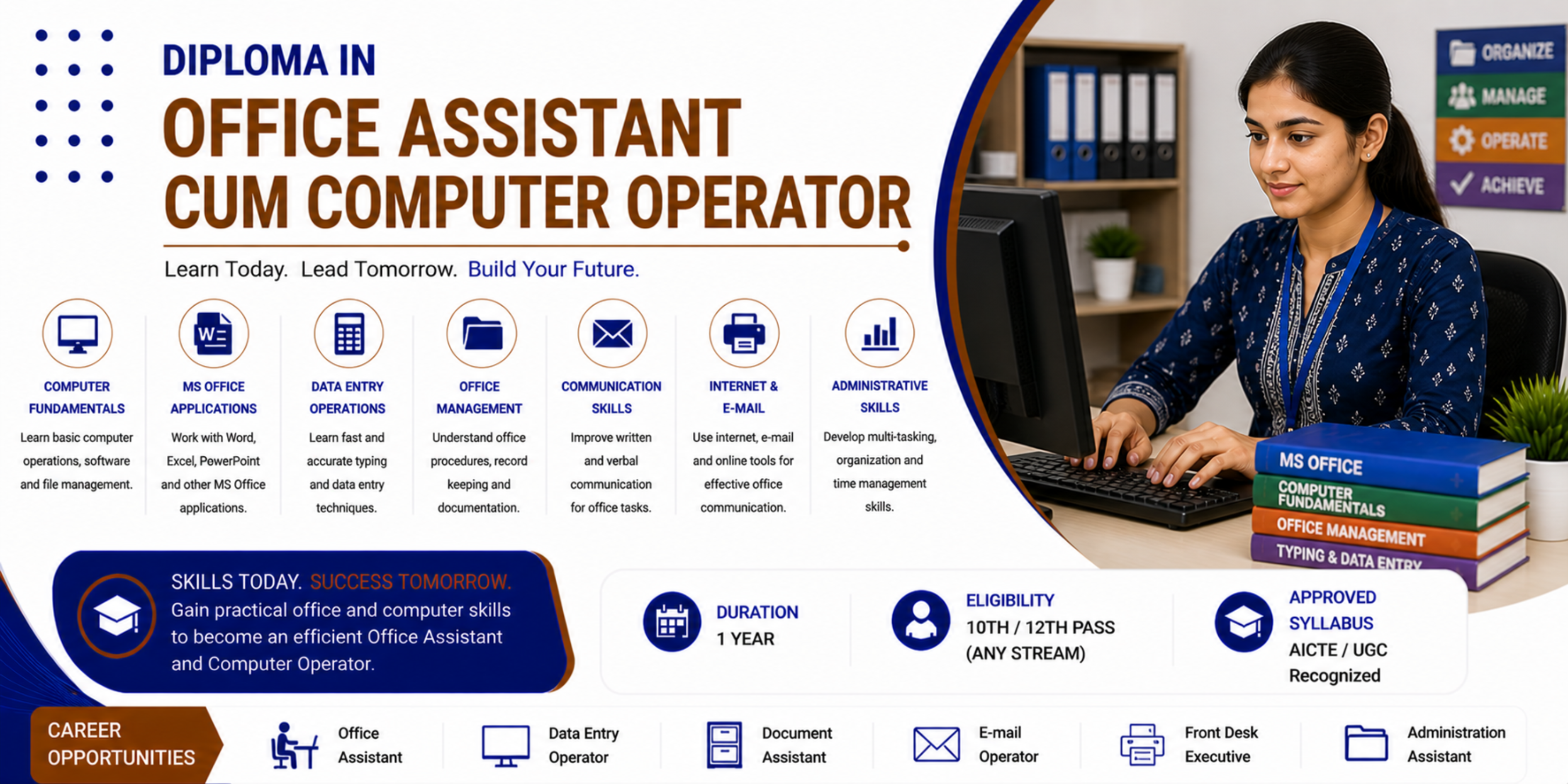 Diploma in Office Assistant cum Computer Operator in Coimbatore